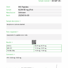 KLOW 80mg Peptide Blend – Vial/ Kit (Single Via)
