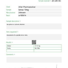 Semax 10mg Vial/ Kit (Kit 10 vial)