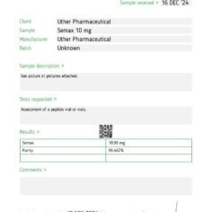 Semax 10mg Vial/ Kit (Kit 10 vial)